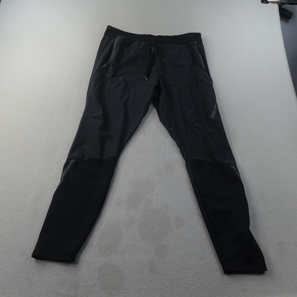 Nike Swift Flex Running Pants Mens M Black Dri-FIT Reflective Gym BV4809
